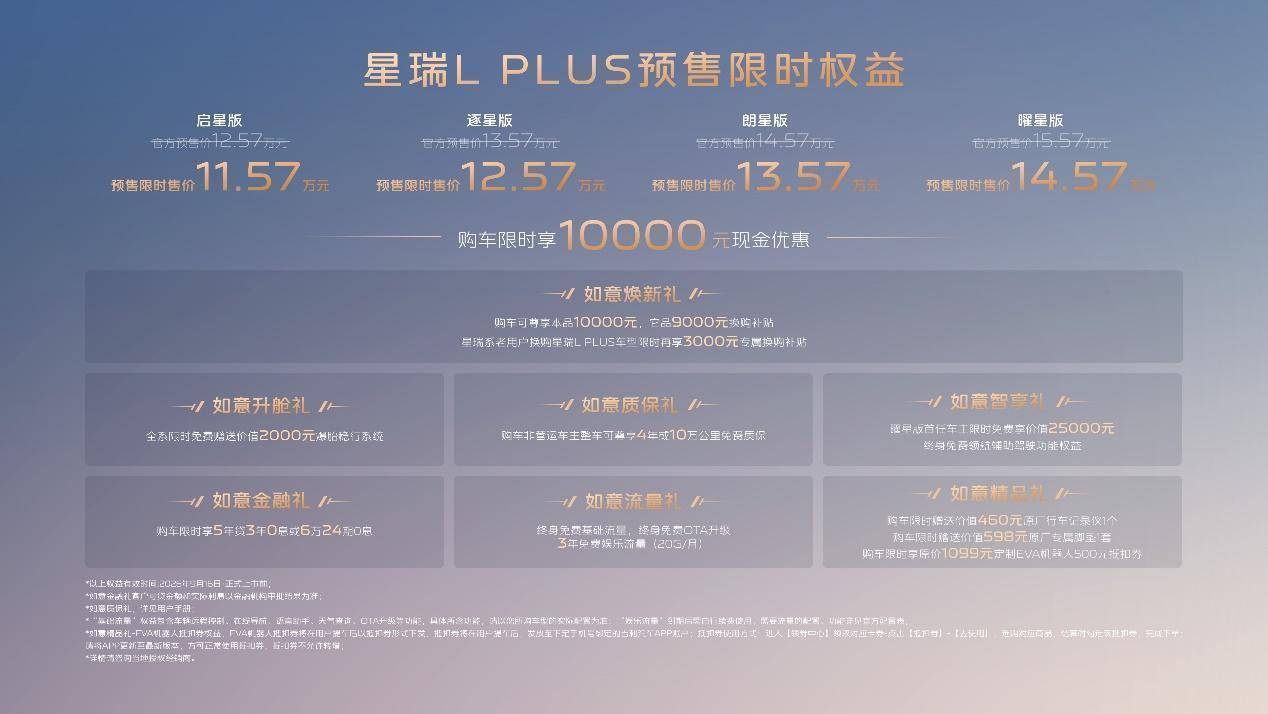 11.57万起，吉利星瑞L PLUS把燃油车天花板掀了